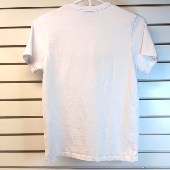 Maison Kitsune Fox Stamp Classic T-Shirt White Size XS EUC - Picture 6 of 8